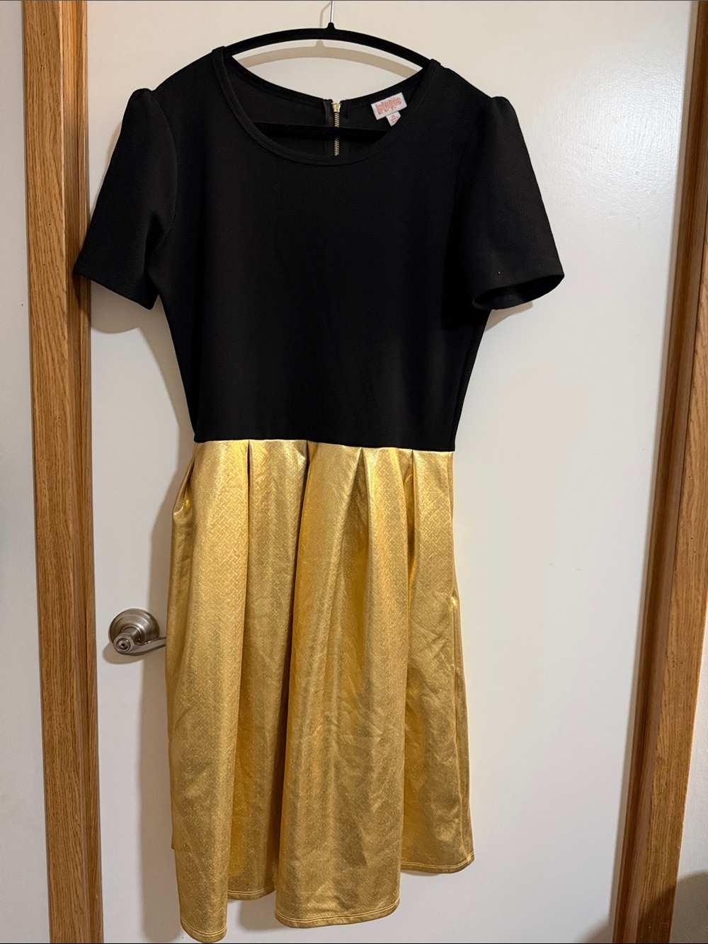 LuLaRoe Black and Gold Dress